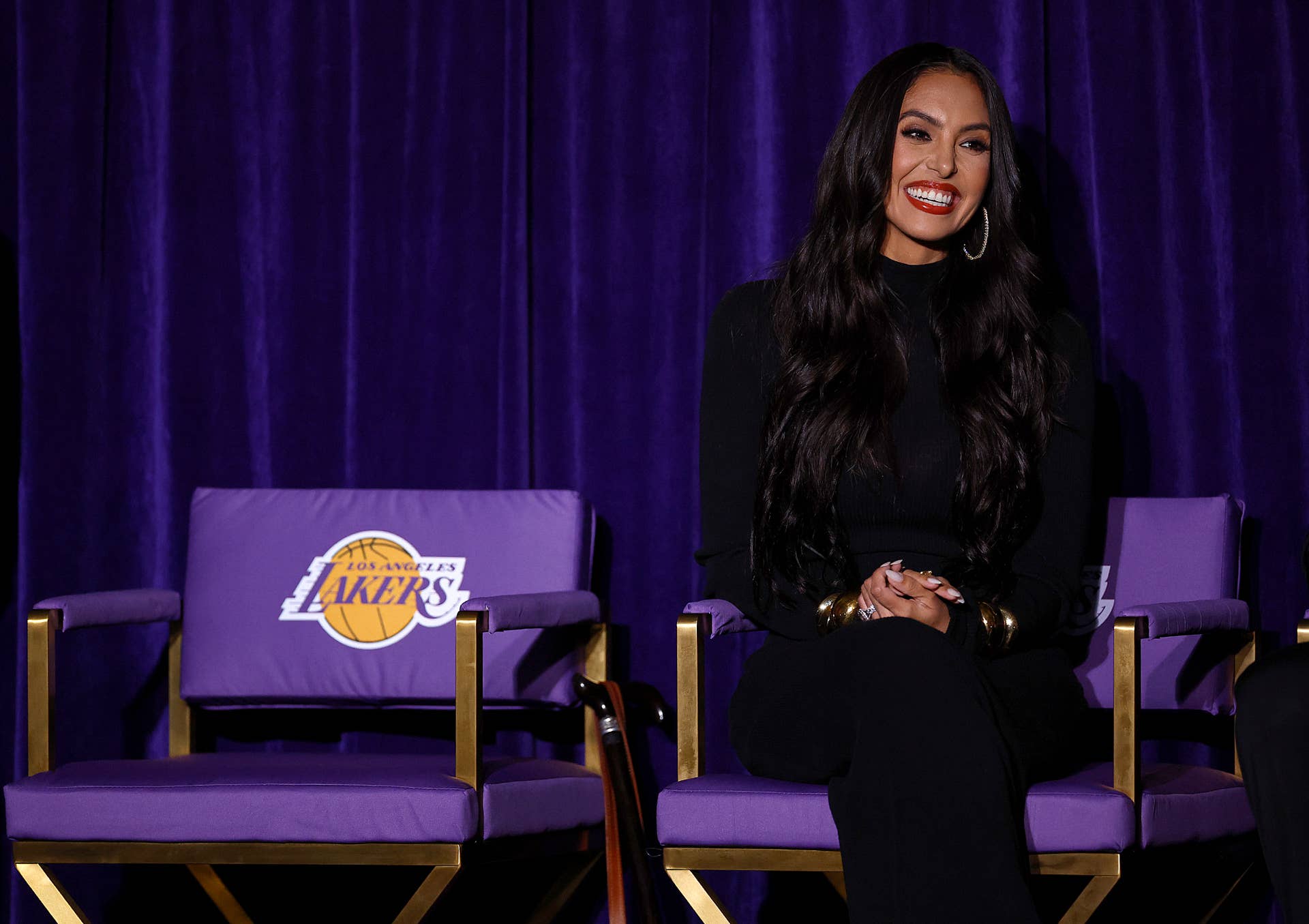 Vanessa Bryant during the unveiling ceremony for the Kobe Bryant Statue at Crypto.com Arena.