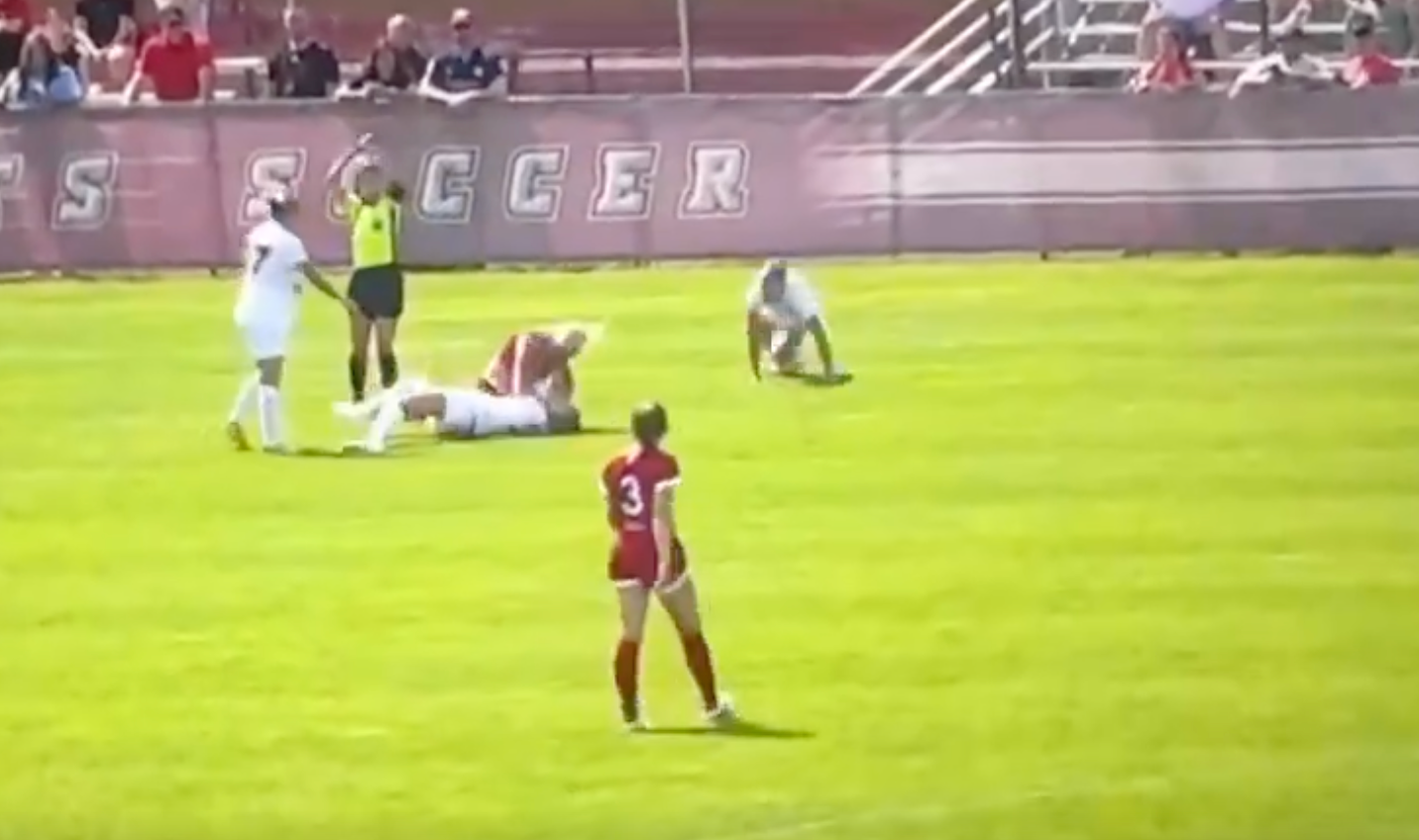 Video: Insane Brawl In Women's College Soccer Game Sunday - The Spun