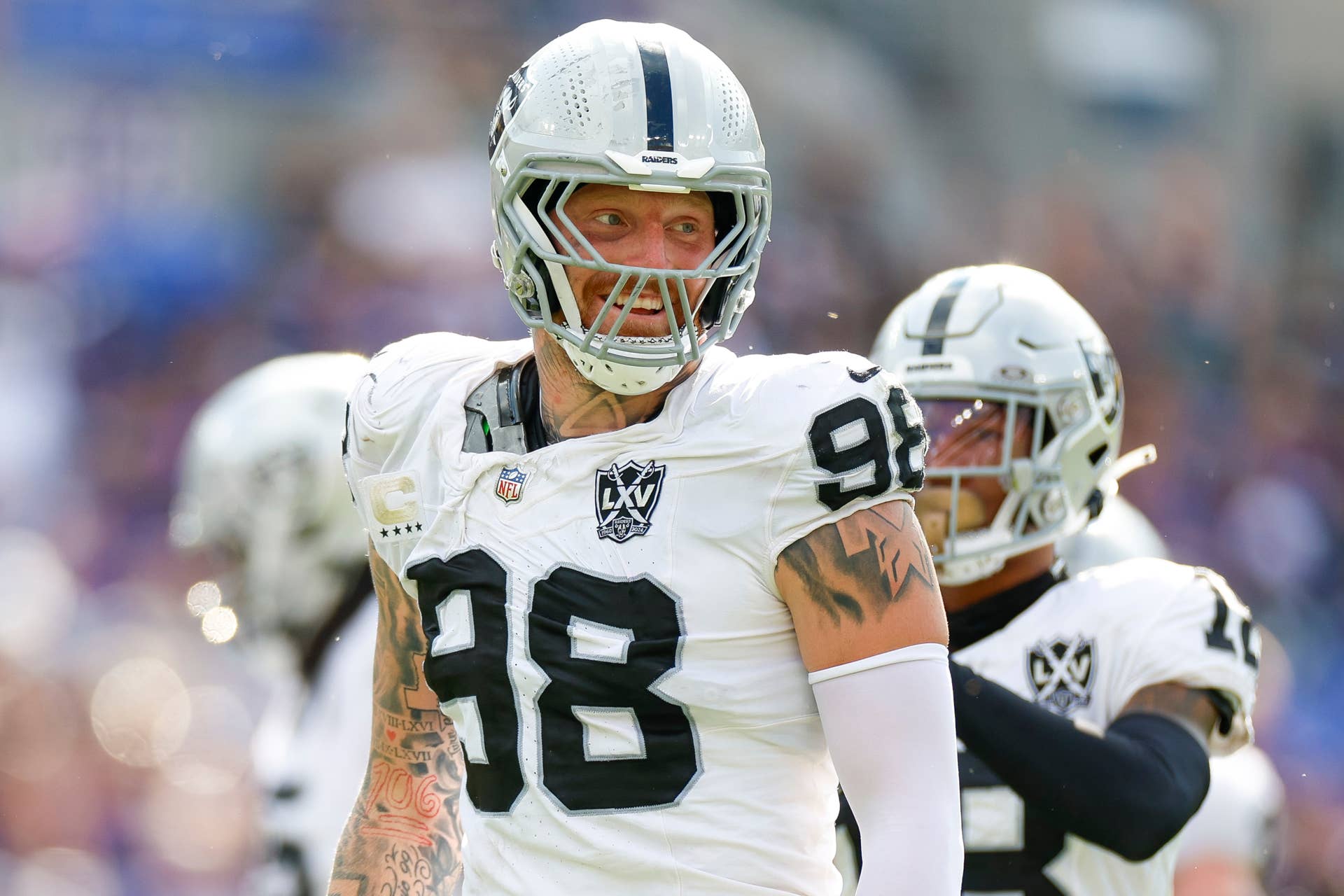 Raiders Pro Bowl defensive end Maxx Crosby.