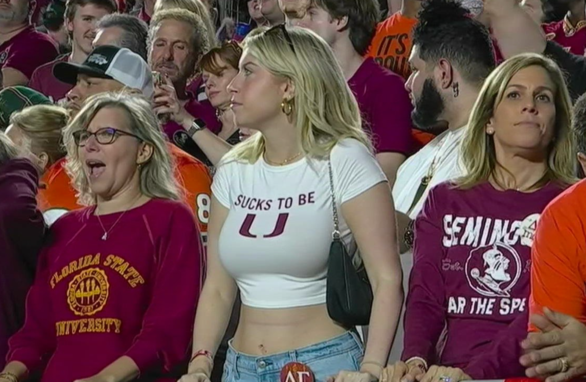 College Football Fan's Outfit Going Viral Saturday Night - The Spun