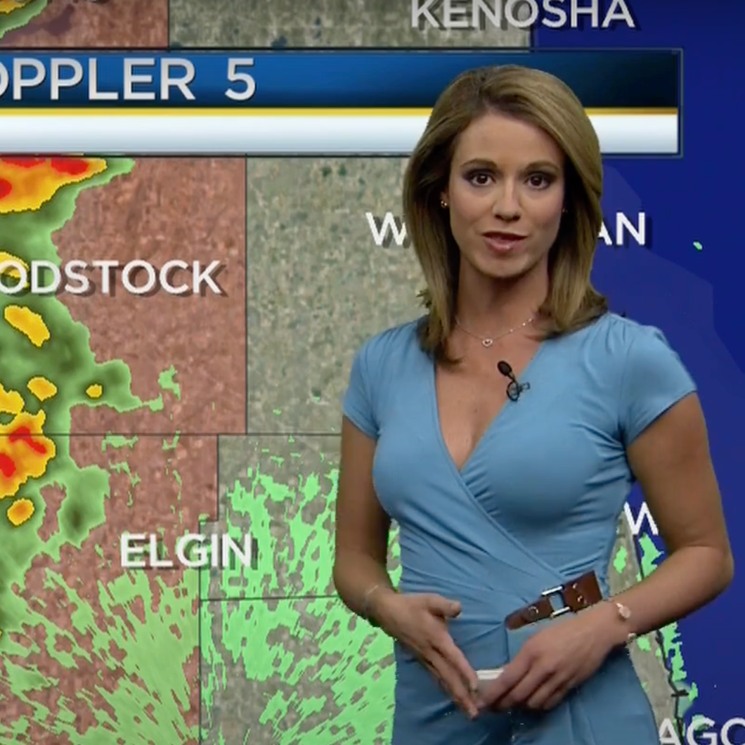 Stunning' Weather Woman Grabs Attention With Blue Dress