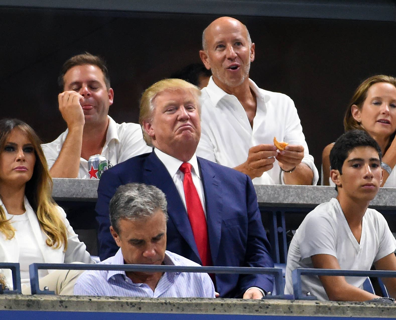 Donald Trump at the 2015 US Open.