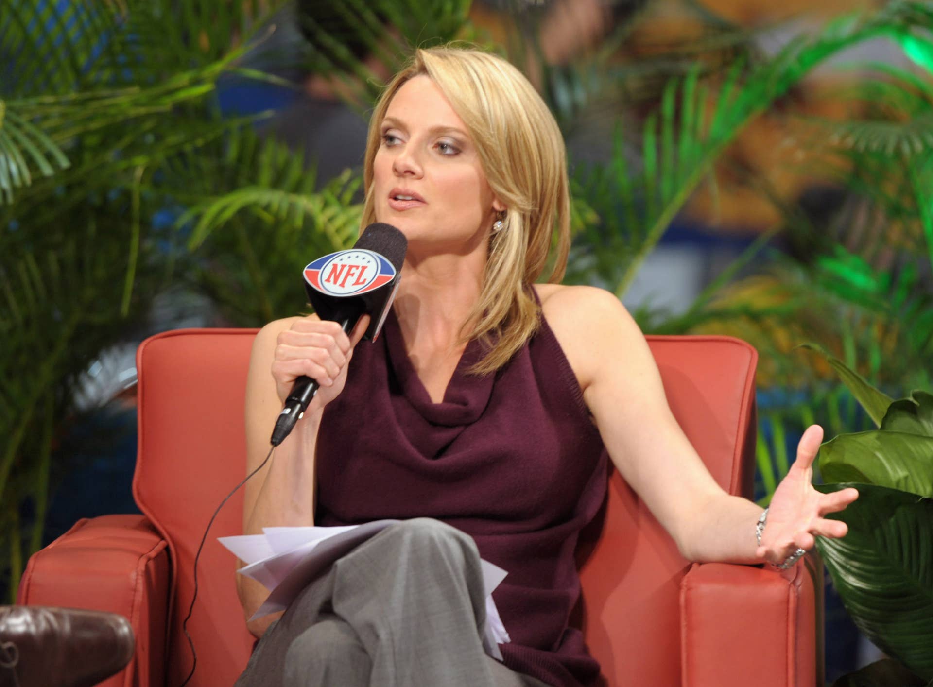 NFL Network host Stacey Dales.