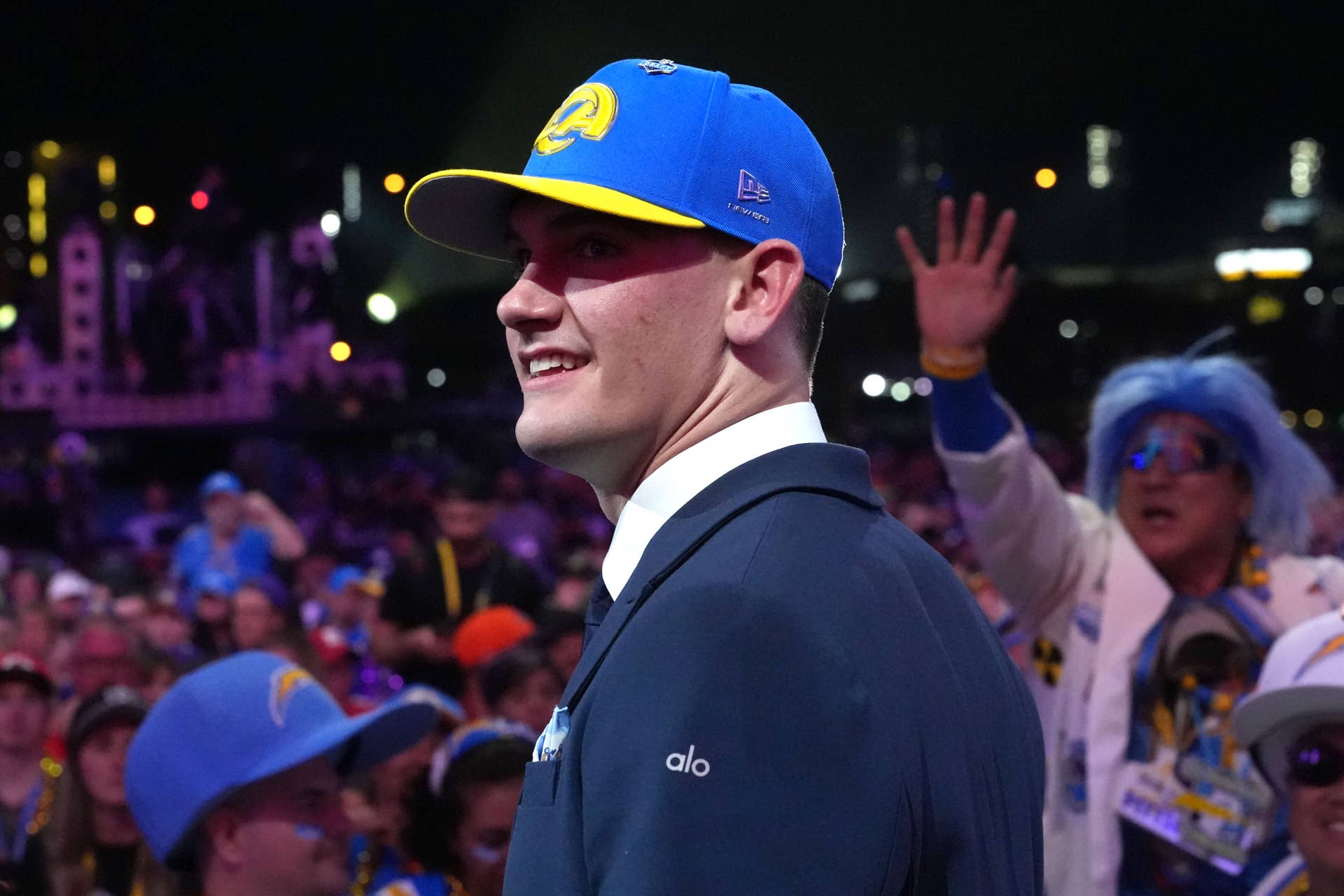 Rams draft Ty Simpson with No. 13 pick.