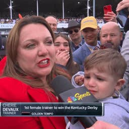 Sports Fans Applaud Golden Tempo Trainer Cherie DeVaux After Winning Kentucky Derby