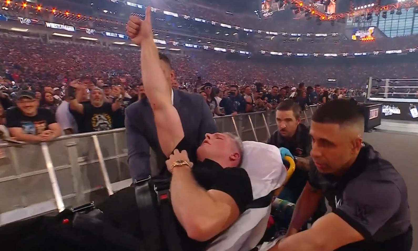 Pat McAfee Stretchered Out Of WrestleMania 42
