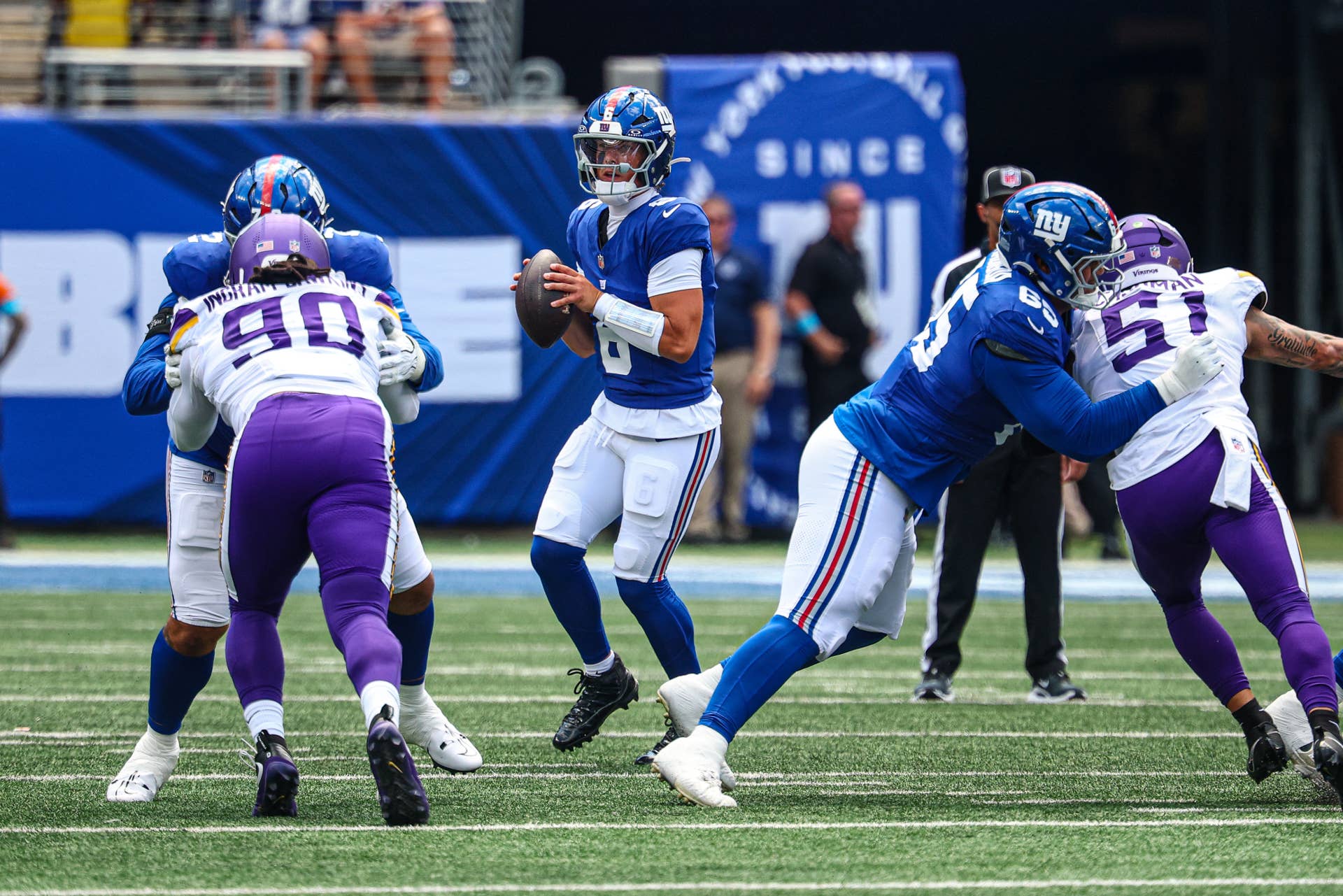 NFL Fans Concerned For Jaxson Dart After Nasty Preseason Hit - The Spun