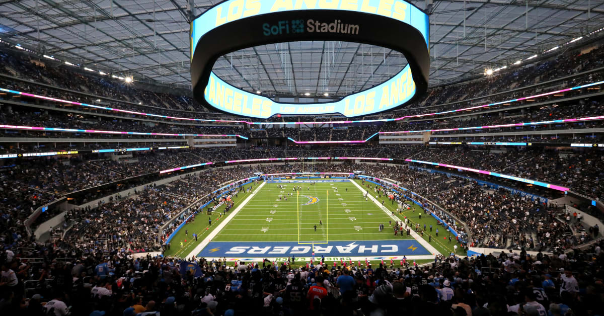 Fight between Chargers and Raiders fans at SoFi Stadium 