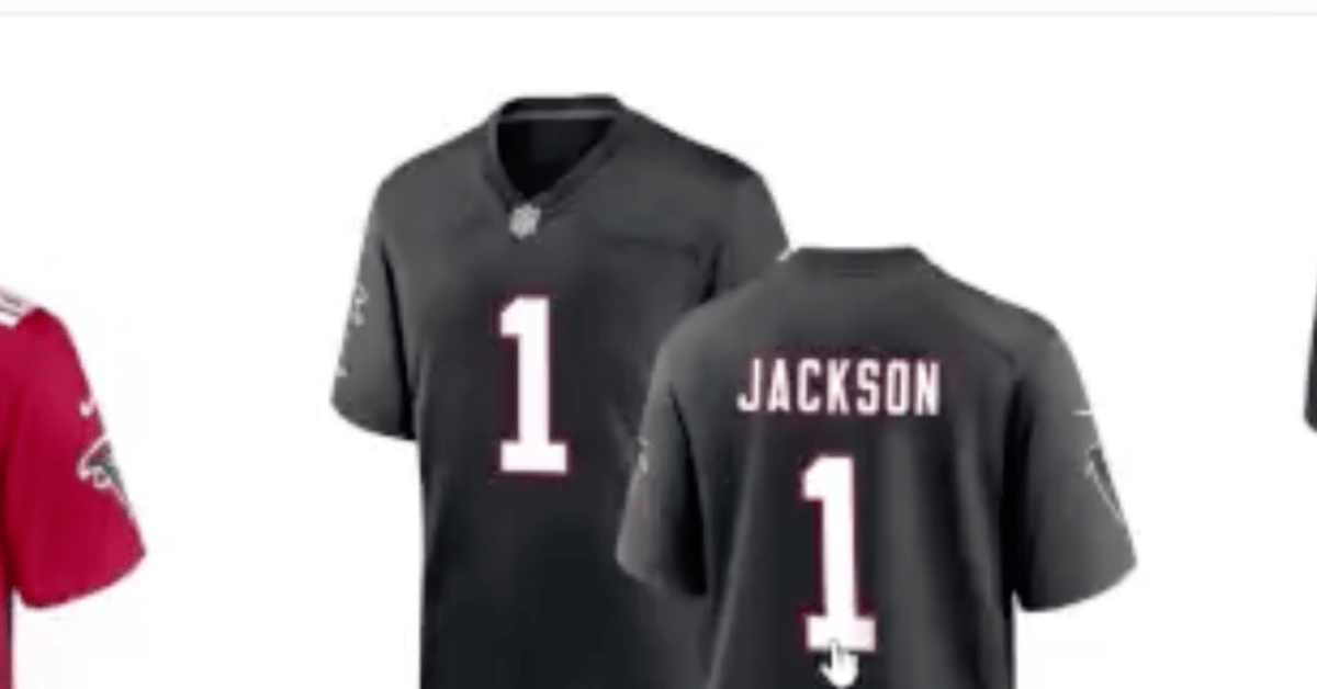 Someone posted this on Twitter, but apparently they were selling Lamar  Jackson Falcons Jerseys on @NFL shop 