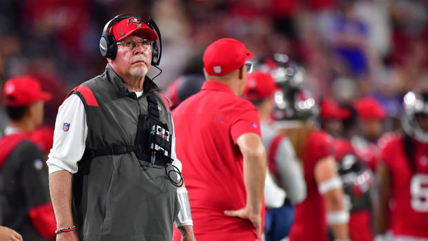 Bruce Arians on the sidelines.
