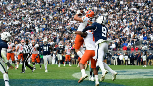 Illinois at Penn State overtime game.