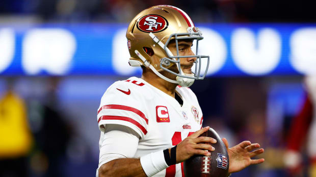 Jimmy Garoppolo in the NFC Championship Game.