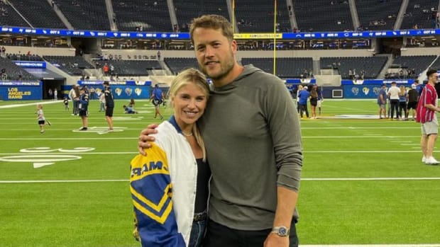 Matthew Stafford and his wife, Kelly Stafford.