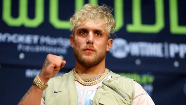 Jake Paul before his fight on Sunday night.