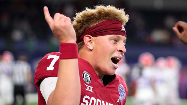 Oklahoma Sooners quarterback Spencer Rattler, one of college football's best passers.