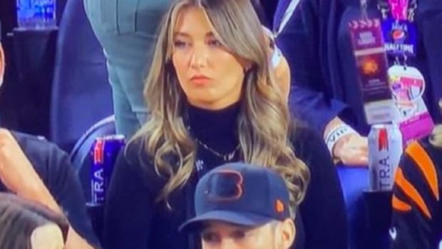 Joe Burrow's girlfriend at the Super Bowl