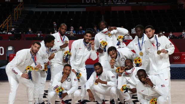 Team USA Men's Basketball Gold Medal Ceremony