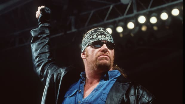 World Wrestling Federation's Wrestler Undertaker Poses June 2000 In Los Angeles Ca