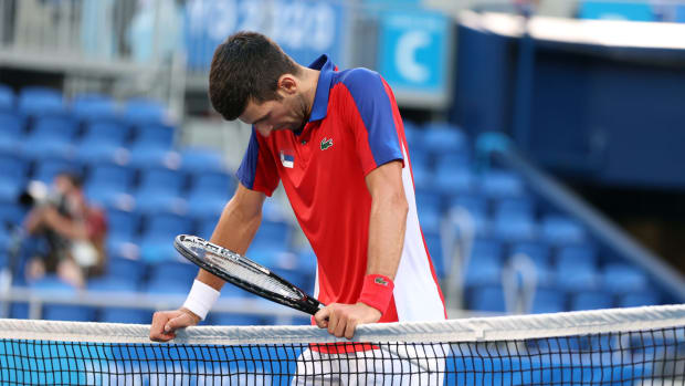 Novak Djokovic at the Olympics.