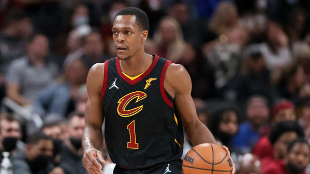 Cleveland Cavaliers point guard Rajon Rondo.