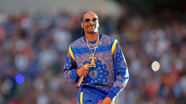 Snoop Dogg at halftime.