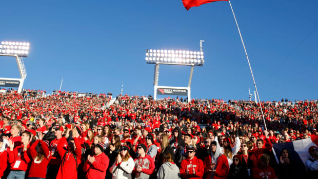 Utah Football fans during a home game.