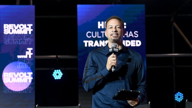 ATLANTA, GEORGIA - SEPTEMBER 13: Chris Broussard speaks onstage during day 2 of REVOLT Summit x AT&T Summit on September 13, 2019 in Atlanta, Georgia. (Photo by Paras Griffin/Getty Images for Revolt)