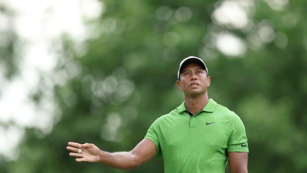 Tiger Woods during the second round of the PGA Championship.
