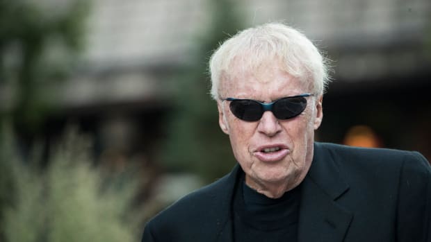 A headshot of Nike's Phil Knight.
