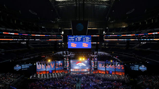 A general view of the NFL Draft as the Broncos are set to announce their selection.