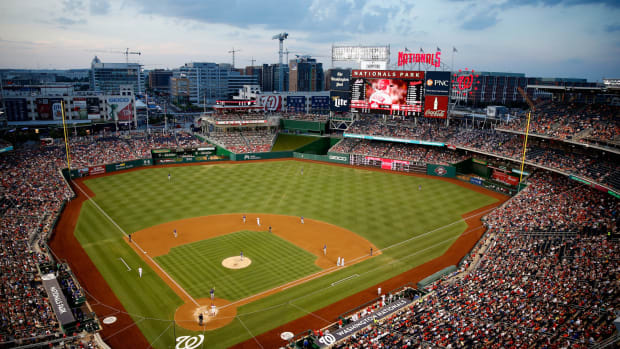 A general view of the Washington Nationals stadium.