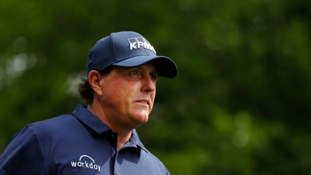 phil mickelson during the third round at the masters