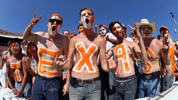 Texas Longhorns football fans.