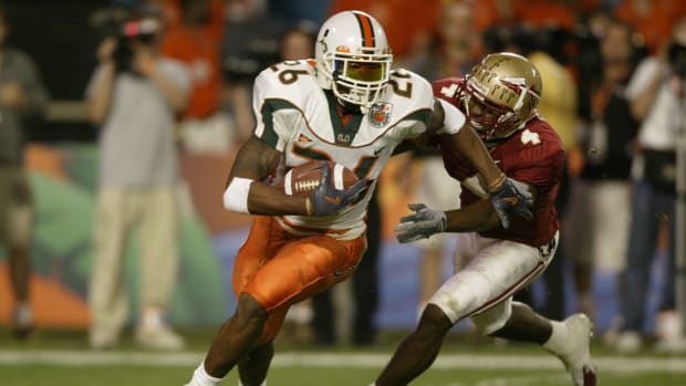 Miami running back Clinton Portis against Florida State.