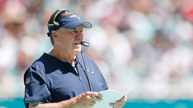New England Patriots head coach Bill Belichick in Miami.