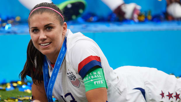 Alex Morgan in the 2019 women's world cup.