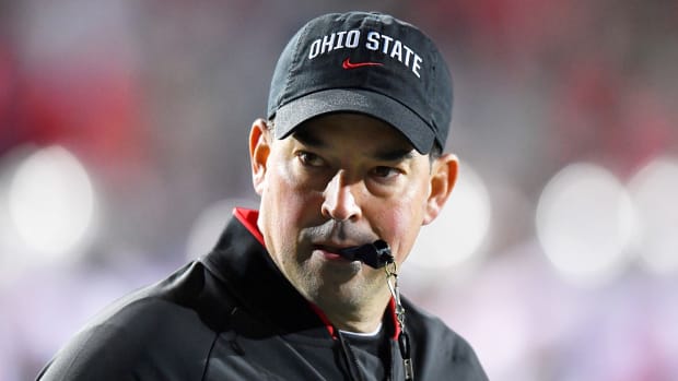 Ohio State head coach Ryan Day during the Buckeyes' game against Northwestern.