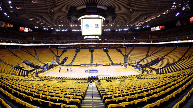 A general view of the Golden State Warriors arena.