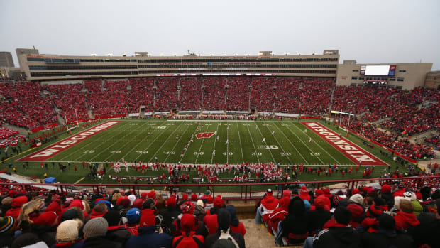 Wisconsin's field during a game against Nebraska.