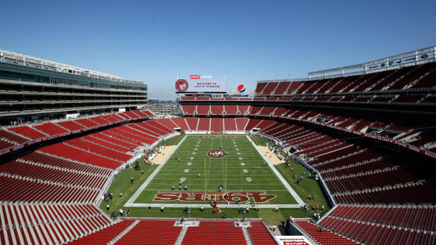 A general view of the San Francisco 49ers stadium.