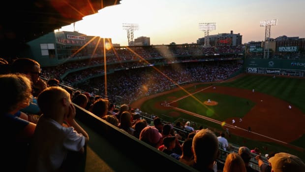 A general view of Fenway Park.