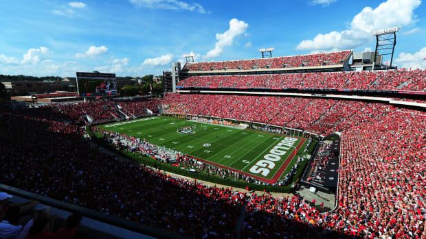 A general view of Georgia's football stadium.