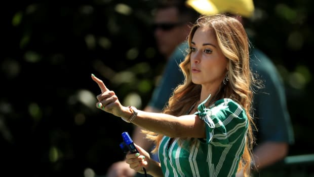 jena sims, the girlfriend of brooks koepka, at the masters
