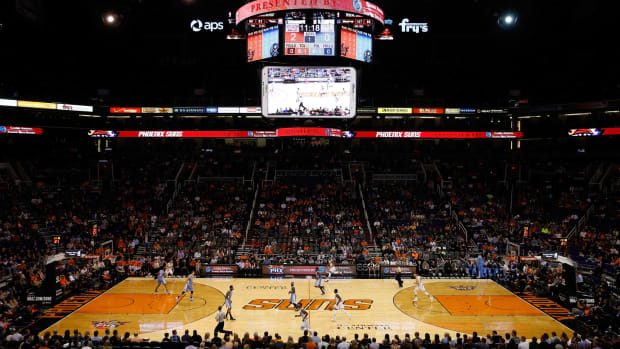 A general view of the Phoenix Suns stadium.