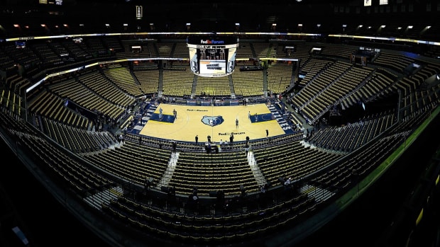 A general view of the Memphis Grizzlies arena.