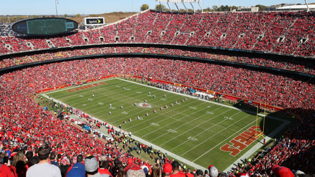A general view of the Kansas City Chiefs stadium.