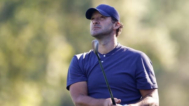 Tony Romo playing in the Safeway Open.