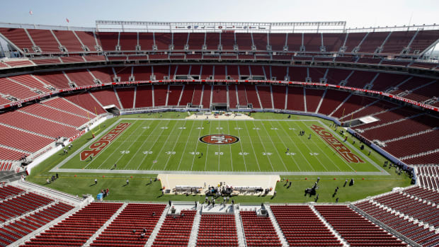 A general view of the San Francisco 49ers stadium.