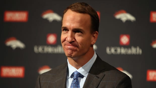 Peyton Manning in a press conference.