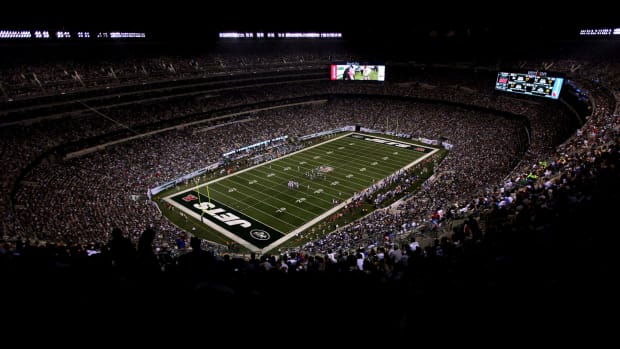 A general view of MetLife Stadium during a Jets game.